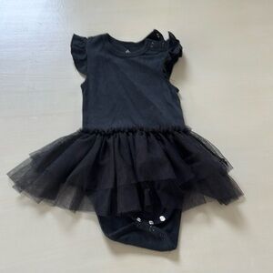 Black  Onsie Tutu for baby 9-12 months